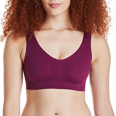 Imagem de Hanes Sutiã feminino invisível Embrace ComfortFlex Fit sem aro MHG561, Vermelho galáctico, 3X-Large
