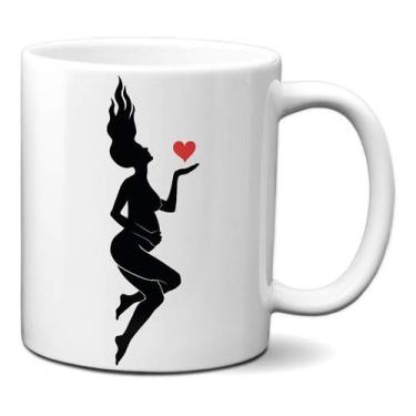 Imagem de Caneca Personalizada Mãe Grávida Amor Presente Criativo