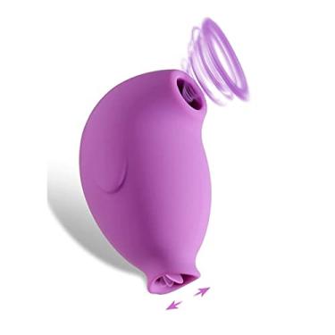 Imagem de Vibradores Feminino de Sucção Clitóris Língua 10 Velocidades Recarregável Estimulador Ponto G Zatla Shop (Roxo)