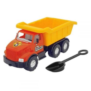 Caminhão Basculante Brinquedo Carrinho Max Plataforma 50 Cm