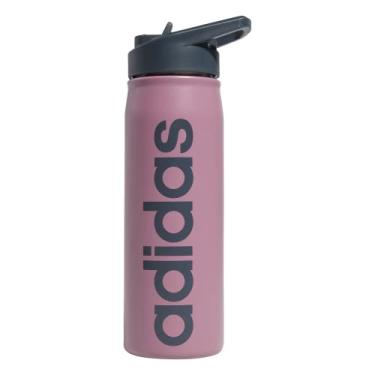 Imagem de adidas Garrafa de água de metal de 600 ml (590 ml), aço inoxidável 18/8 com isolamento térmico quente/frio, Wonder Orchid Roxo/Cinza Onix, tamanho nico