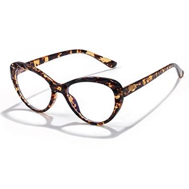 Imagem de Óculos de computador com armação de olho de gato anti-bloqueio de luz azul para homens e mulheres anti-fadiga ocular para jogos Óculos leopardo