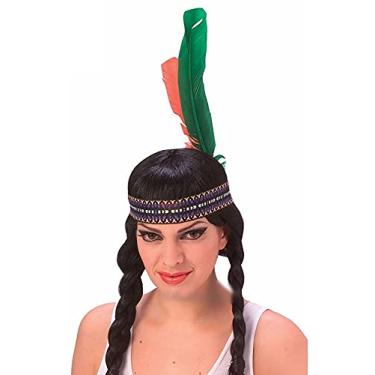 Imagem de Rubie's Costume Co Headdress masculino nativo americano, Multicor, tamanho nico