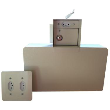 Imagem de Cofre tomada p/ embutir tamanho grande com ligação elétrica