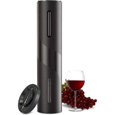 Imagem de Abridor de vinho automático saca rolhas elétrico a pilhas elegante e f