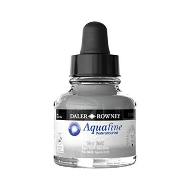 Imagem de Daler-Rowney Aquafine Tinta Aquarela Silver Imit 29,5 ml – Tinta de aquarela líquida versátil para artistas e estudantes – Use com pincéis, canetas técnicas, aerógrafos e marcadores de tinta