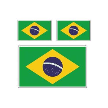 Imagem de Adesivo Decorativo em relevo fácil aplicação Bandeira BRASIL - Cobra M