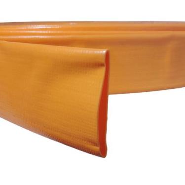 Imagem de Rolo de 100 Metros de Mangueira Flat Laranja Achatada 1.1/2 Polegadas 