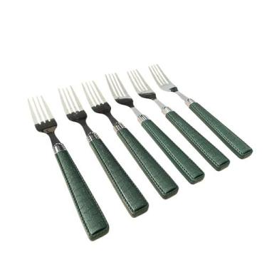 Imagem de Conjunto De Talher Garfos 6 Peças Cabo Detalhado material sintético Co
