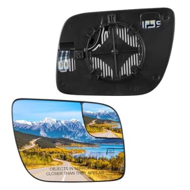 Imagem de BDFHYK Vidro espelhado aquecido do lado direito do passageiro compatível com o espelho externo Explorer 2011-2019 com placa de apoio, substitui BB5Z17K707 BB5Z17K707A BB5Z17K707B (direita)