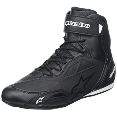 Imagem de Alpinestars Faster-3 Sapatos de direção de motocicleta, calçados leves com certificação CE para proteção e aderência, 43, preto/preto