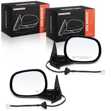 Imagem de A-Premium Par (2) espelhos retrovisores elétricos do lado do motorista e do passageiro - compatível com Dodge Ram 1500 1998-2001, Ram 2500 3500 1998-2002 - Aquecido, dobrável manual, retrovisor