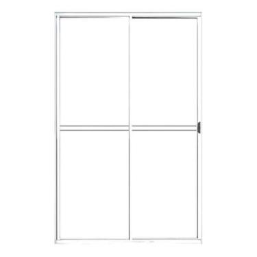 Imagem de Porta sacada 2 Folhas 210x150 Branco C/Trinco - Jr esquadrias preço ju