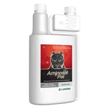 Imagem de Aminosol Pet Lavizoo 1L Suplemento Aminoácido para Cães
