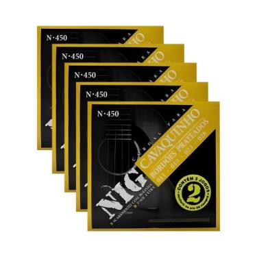 Imagem de Encordoamento Cavaquinho Cavaco Nig N450 011 Kit 10 jogos PR2N450L - R