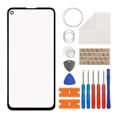 Imagem de Duotipa Substituição da tela de vidro frontal compatível com Google Pixel 4A 5G 15.7 cm, tela de vidro da lente externa frontal para Google Pixel 4A 5G GD1YQ G025I com ferramentas - sem tela LCD e