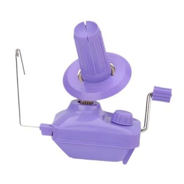 Imagem de kowaku Enrolador de fio de lã com alça, compacto, multifuncional, artesanato, enrolador de linha manual, máquina enroladora de lã para crochê, tolet