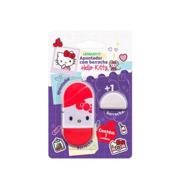 Imagem de Apontador Escolar com Borracha Hello Kitty Blister Leo&Leo