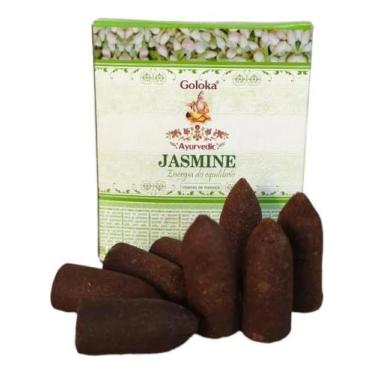 Imagem de Caixa De Incenso Cone Jasmine Energia Do Equilíbrio 10 Peças - Decore 