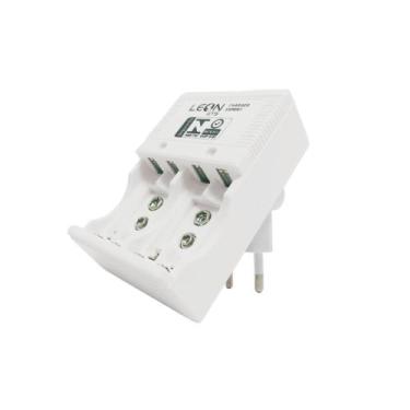 Imagem de Carregador De Pilha Aa Aaa Bateria 9v Recarregável Bivolt - LEON Allig