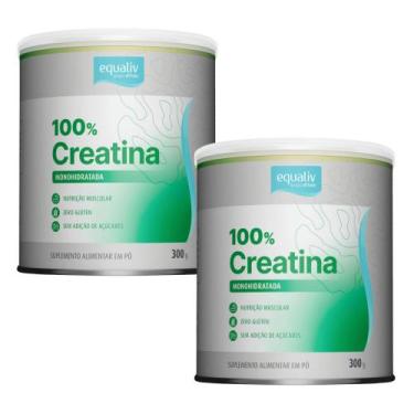 Imagem de Kit C2 Creatina Monohidratada Pó 300g  Equaliv - Equaliv Pharma
