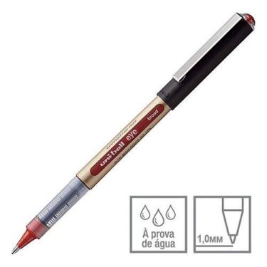 Imagem de Caneta RollerBall Uni-Ball Eye 1.0mm Broad à Prova D'água, VERMELHO