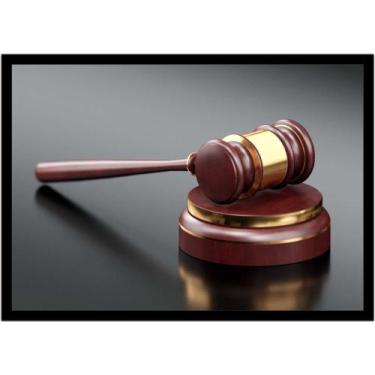 Imagem de Quadro Decorativo Direito Advogados Martelo Da Justiça Sala Escritório