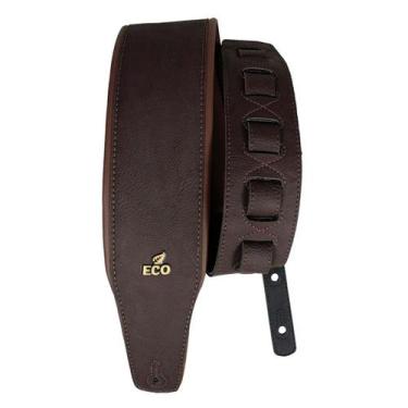 Imagem de Correia Para Contra Baixo Basso 9 Cm Eco material vegano Marrom