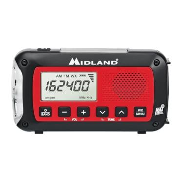 Imagem de Midland® - Rádio meteorológico ER10VP com lanterna e alerta de emergência - Rádio AM/FM - Compacto e fácil de transportar - Sinal estroboscópico SOS e conector de fone de ouvido