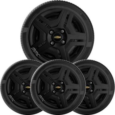 Imagem de 4x Calota CELTA CORSA CLASSIC Aro 13 Preto com Logo 132cb - Grid