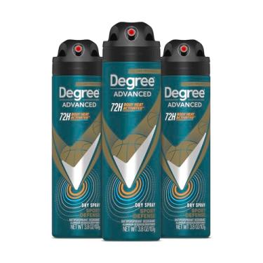 Imagem de DEGREE Desodorante masculino antitranspirante spray seco, Sport Defense, 108 g, 3 unidades