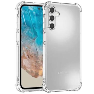 Imagem de Wanyuexes Capa para Galaxy M35, para Samsung M35 5G SM-M356B, capas de telefone de TPU macio e transparente, capa protetora de silicone fino à prova de choque transparente para Samsung Galaxy M35