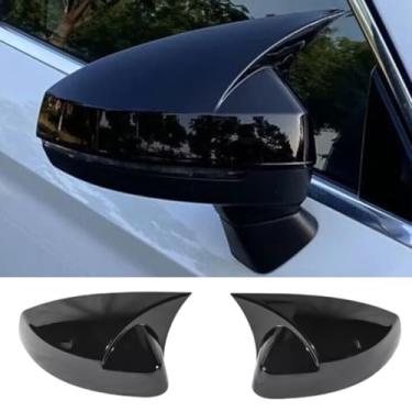 Imagem de XITER Tampa do espelho lateral retrovisor lateral para Audi A3 2014-2020, RS3 2015-2020, S3 2017-2020 (preto brilhante)