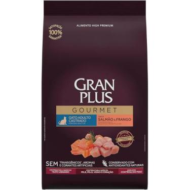 Imagem de Racao Gran Plus Gourmet Gatos Castrados Sabor Salmão e Frango 10,1kg