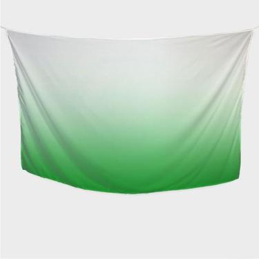 Imagem de Canga/Pareô Sublimado Verde e Branco 1,00x1,50m - Fera Print - Sublima