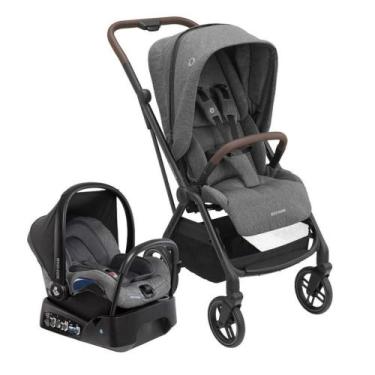 Imagem de Carrinho com Bebê Conforto Travel System Leona² Trio Select Grey - Max