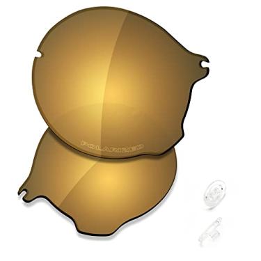 Imagem de SAUCER Lentes de reposição premium e protetores de nariz para óculos de sol Oakley Tailend OO4088 High Defense - Bronze dourado polarizado