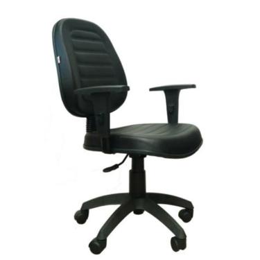 Imagem de Kit com 2 Cadeiras Giratória Internauta Executiva Premium Gomada Preta