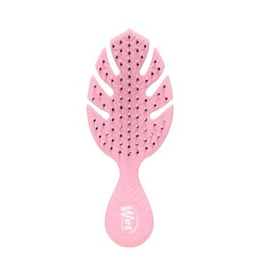 Imagem de Wet Brush Go Green Mini desembaraçador, rosa – escova de cabelo desembaraçante para viagem – Cerdas IntelliFlex ultra macias deslizam pelos emaranhados com facilidade – Solta suavemente