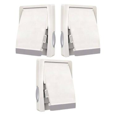 Imagem de Trava de Segurança Porta Janela Deslizante Kit 3 unidades Criança Pet Fechadura Guarda Roupa Armario Proteçao