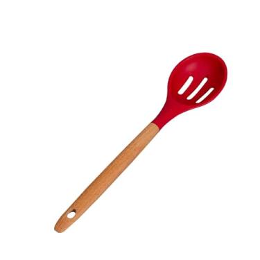 Imagem de Colher Raspa Tudo de Silicone com Cabo de Bambu