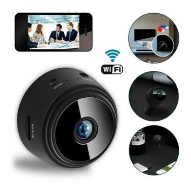 Imagem de Câmera A9 Mini HD Sensor De Presença WI FI 110v Grava Em Cartão de Mem