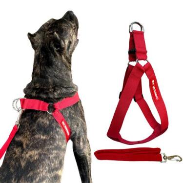 Imagem de Conjunto Peitoral Prático com Guia para Cachorro - Tamanho GG - Canadá