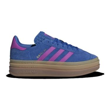 Imagem de adidas Tênis de corrida feminino Gazelle, Azul/Roxo Burst, 35