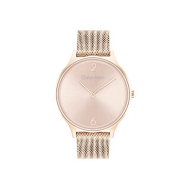 Imagem de Calvin Klein Relógio multifuncional de quartzo feminino Timeless – Presente para ela, Cravo, Quartzo
