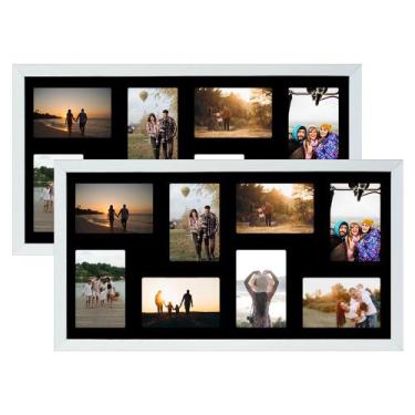 Imagem de Kit 2 Multifoto Porta Retrato de Parede 30x60 16 Fotos 10x15 - SHD Sol