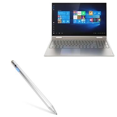 Imagem de Caneta Stylus BoxWave compatível com Lenovo Yoga C740 (15") - AccuPoint Active Stylus, caneta eletrônica com ponta ultrafina para Lenovo Yoga C740 (15") - prata metálica