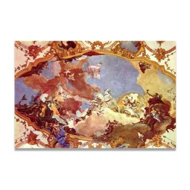 Imagem de Leading each other Giovanni Battista Tiepolo Impressão em tela – Obra-prima rococó barroca, pintura escolar de Veneza, pintura a óleo decorativa para galeria doméstica 40 x 60 cm