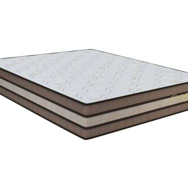 Imagem de Colchão Queen Size  Molas Ensacadas 158x198cm  Seleto Marrom/Bege