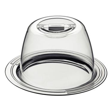 Imagem de Porta-queijo Tramontina Ciclo Em Aço Inox 20 Cm 2 Peças Tramontina